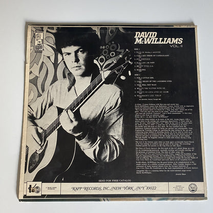 David McWillams DAYS OF PEARLY SPENCER Vinyl LP Record VG+