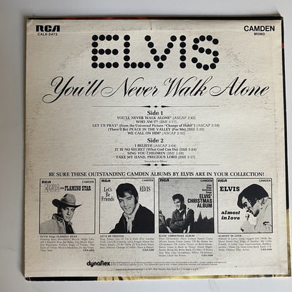 Elvis Presley YOU'LL NEVER WALK ALONE Vinyl LP Record MONO VG+