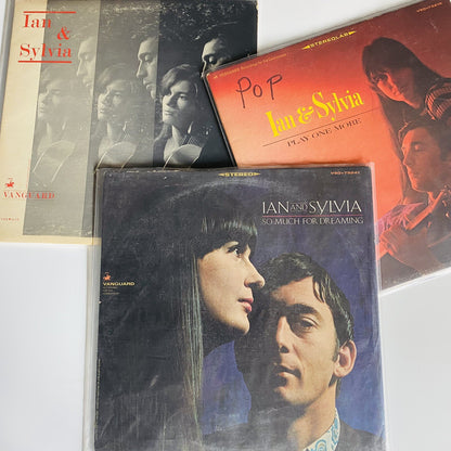 Ian & Sylvia BUNDLE OF 3 Vinyl LP Record VG+/VG