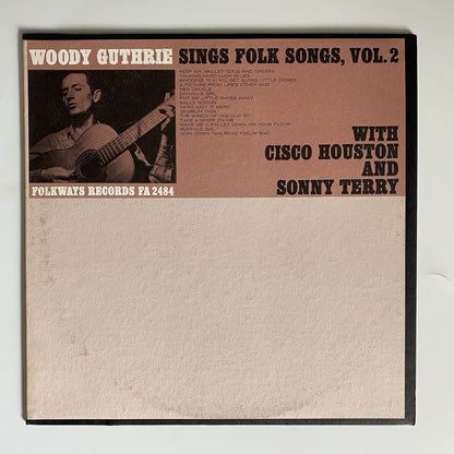 Woody Guthrie SINGS FOLK SONGS VOL 2 Vinyl LP 180g Record w/booklet VG+
