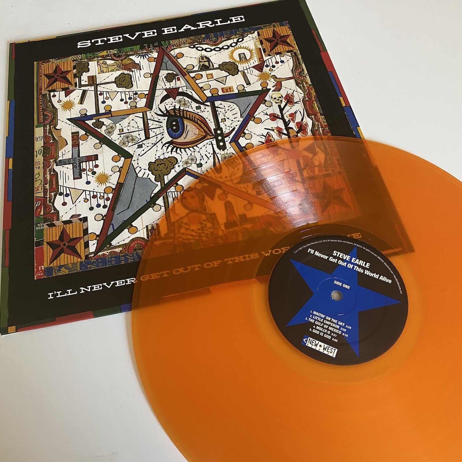 Steve Earle I’LL NEVER GET OUT Color Vinyl LP Record NEW Mint