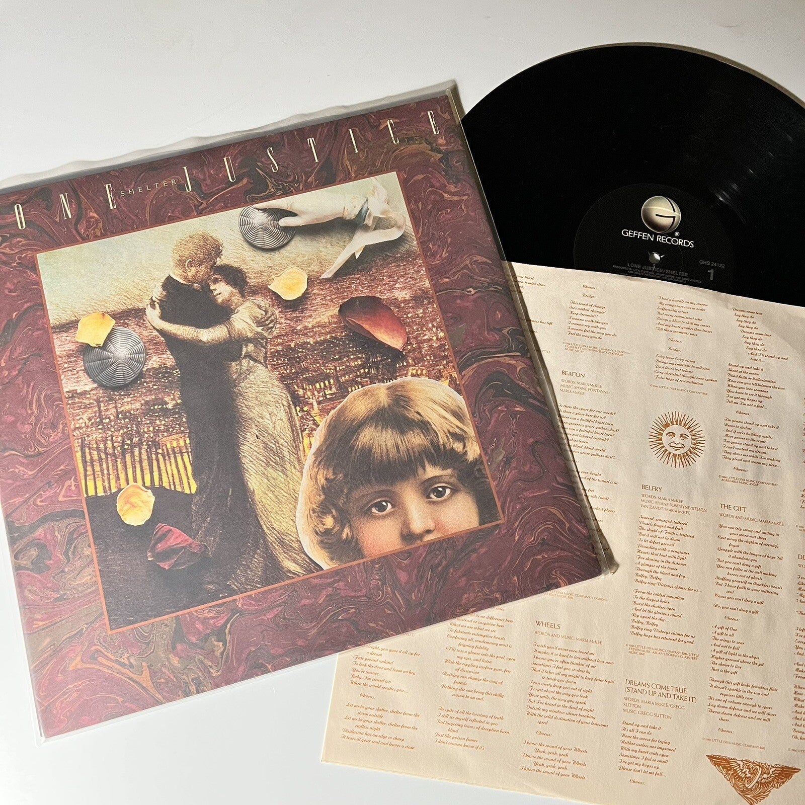 Lone Justice SHELTER Vinyl LP Record VG+