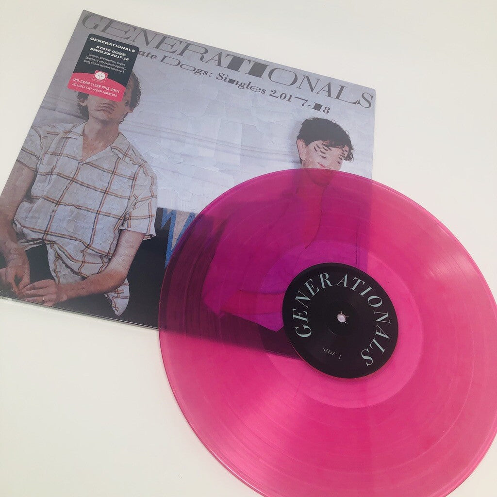 Generationals STATE DOGS: SINGLES 2017-18 180g Pink Vinyl LP Record LIMITED NEW