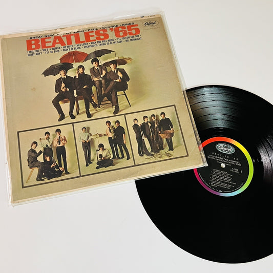 Beatles BEATLES '65 Vinyl LP Record VG+/VG-