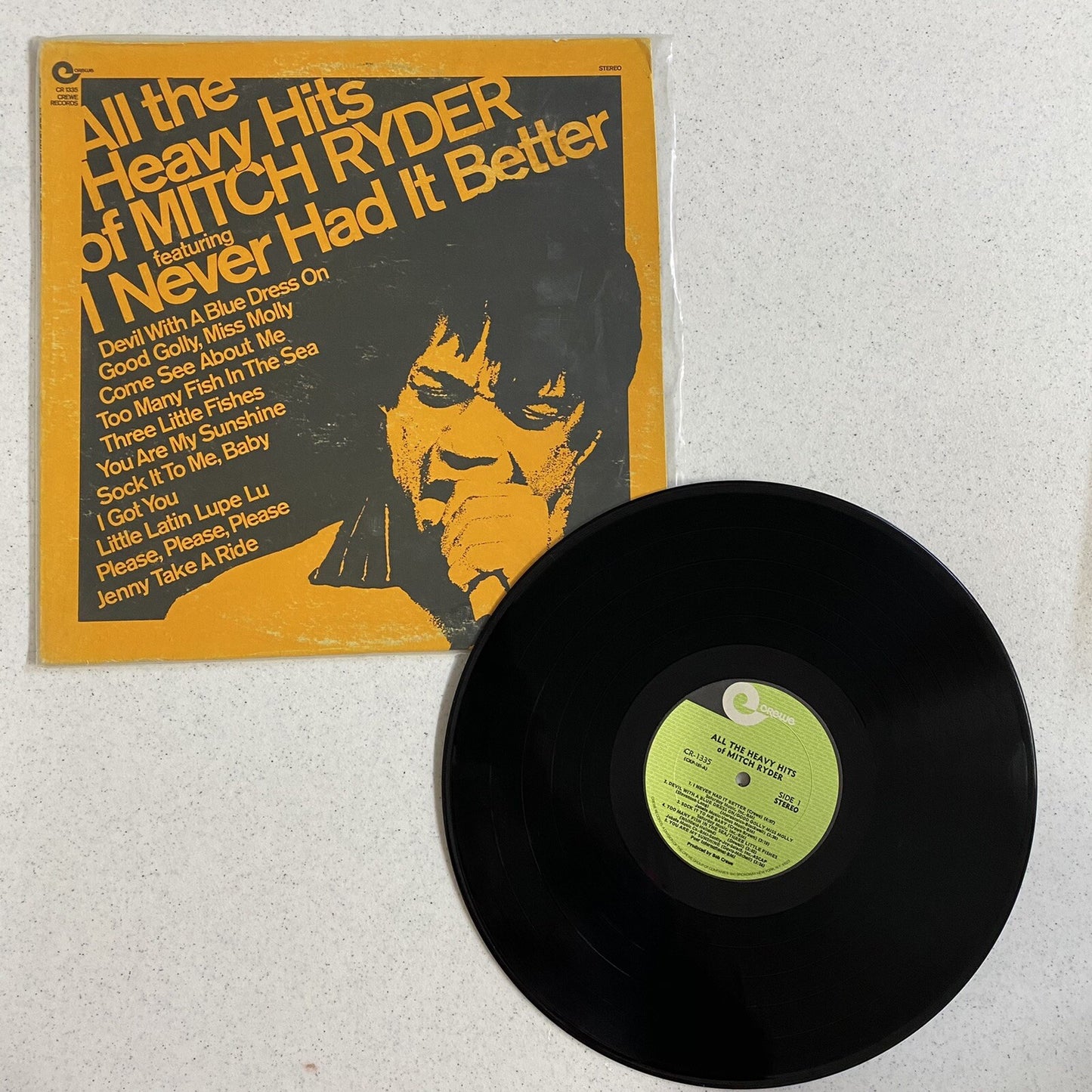 Mitch Ryder ALL THW HEAVY HITS Vinyl LP Record VG Very Playable w/ Surface Marks