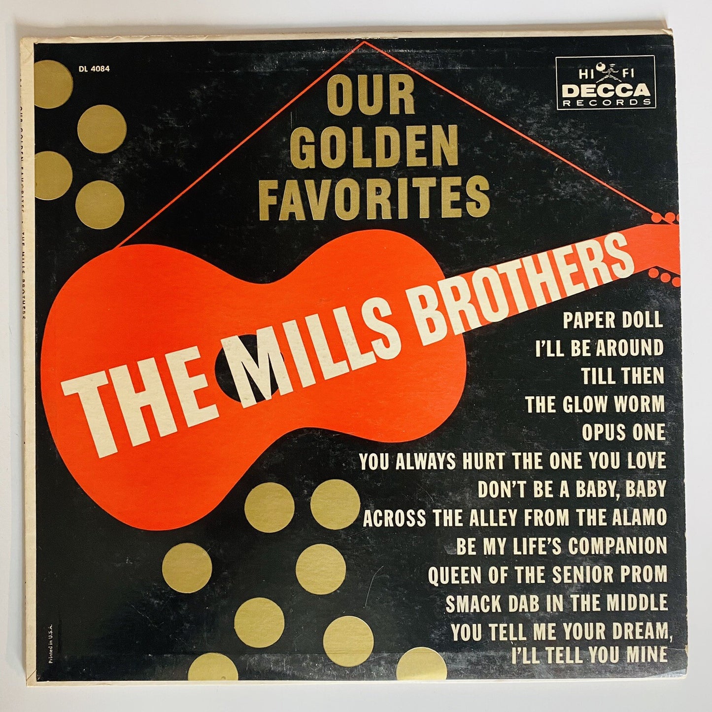 The Mills Brothers OUR GOLDEN FAVORITES Vinyl LP Record VG+