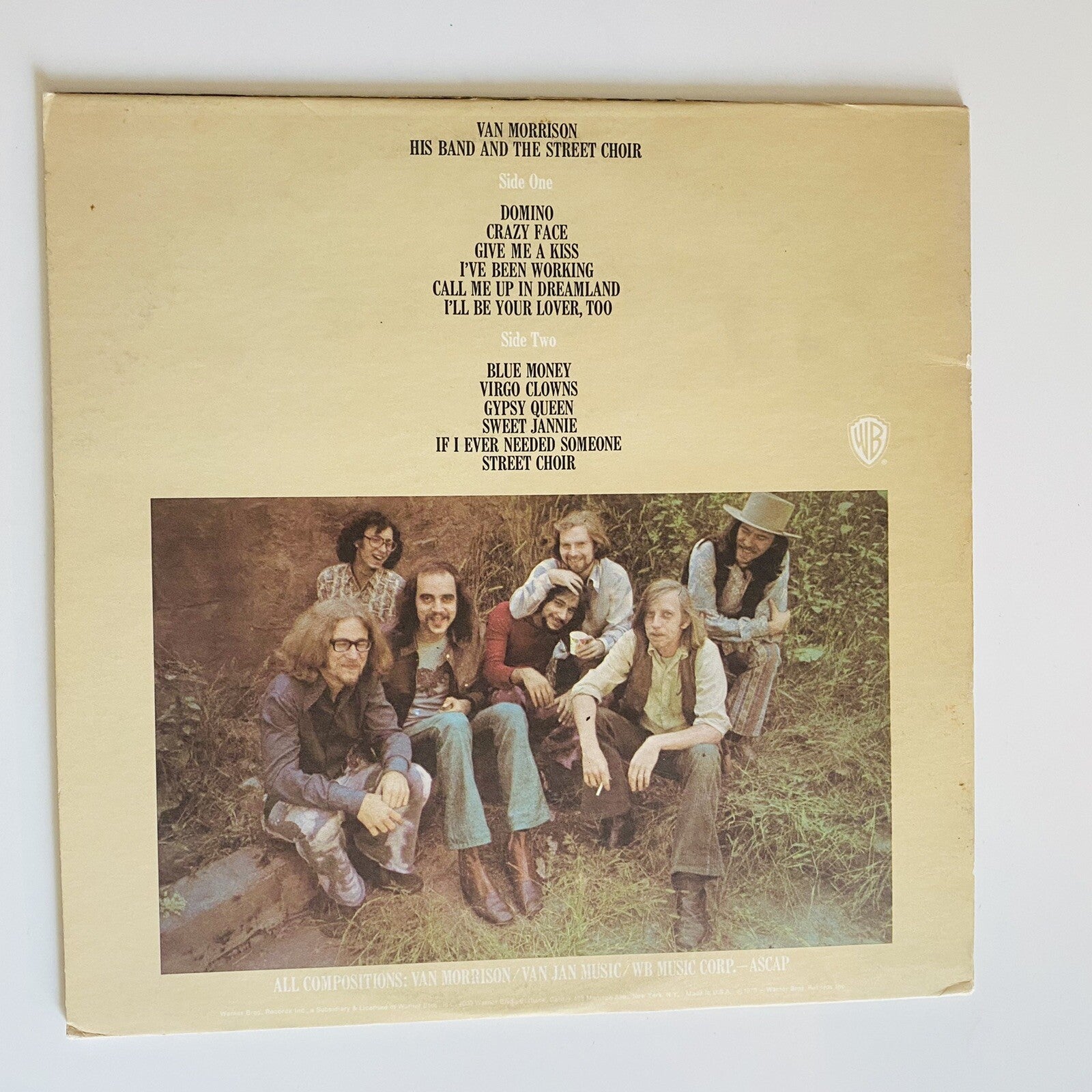 Van Morrison HIS BAND & THE STREET CHOIR Vinyl LP Record VG+