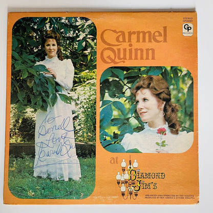 Carmel Quinn AT DIAMOND JIM’S Vinyl LP Record VG+ Signed by Artist