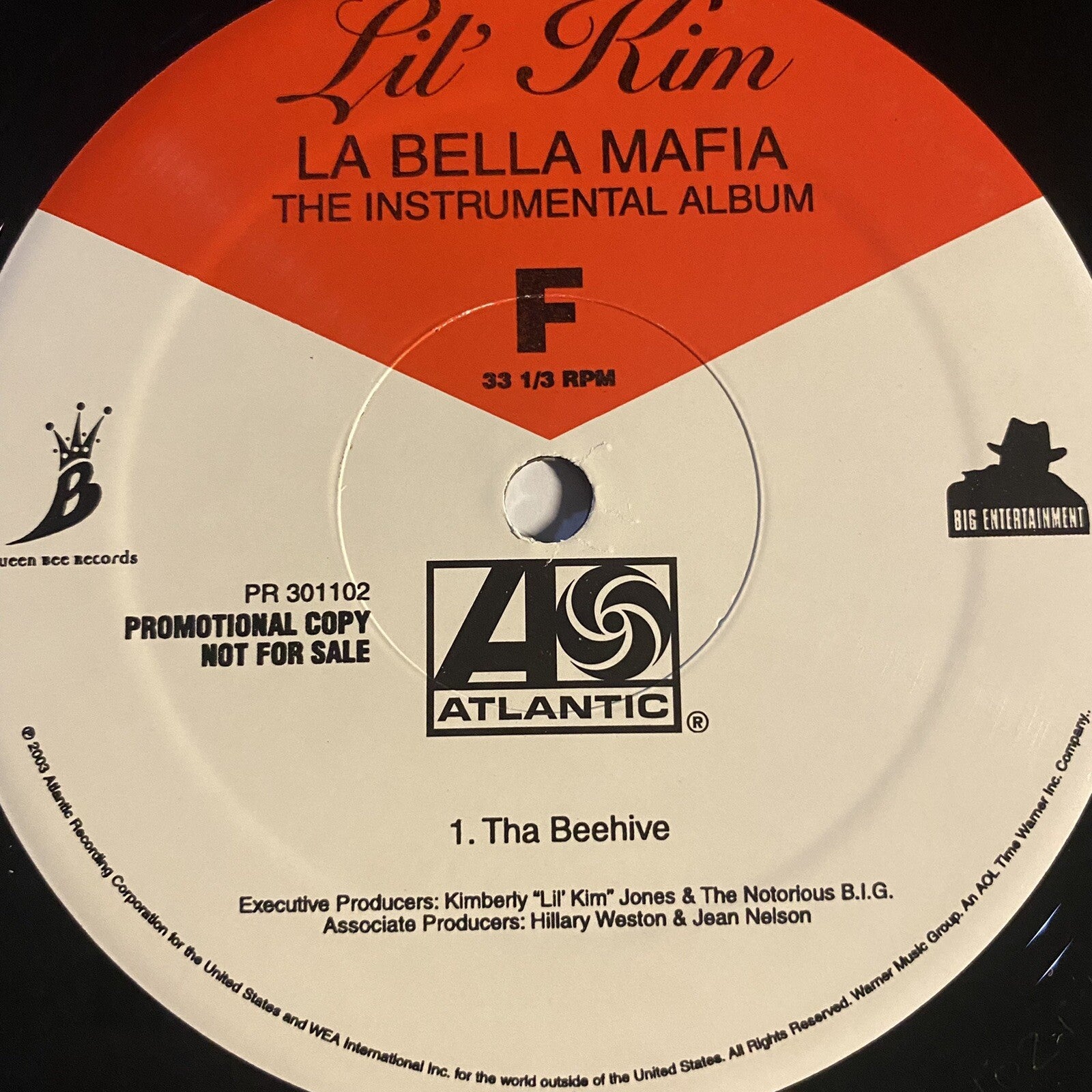 Lil' Kim LA BELLA MAFIA (instrumental) + HOW MANY LICKS 12" Vinyl Record VG+