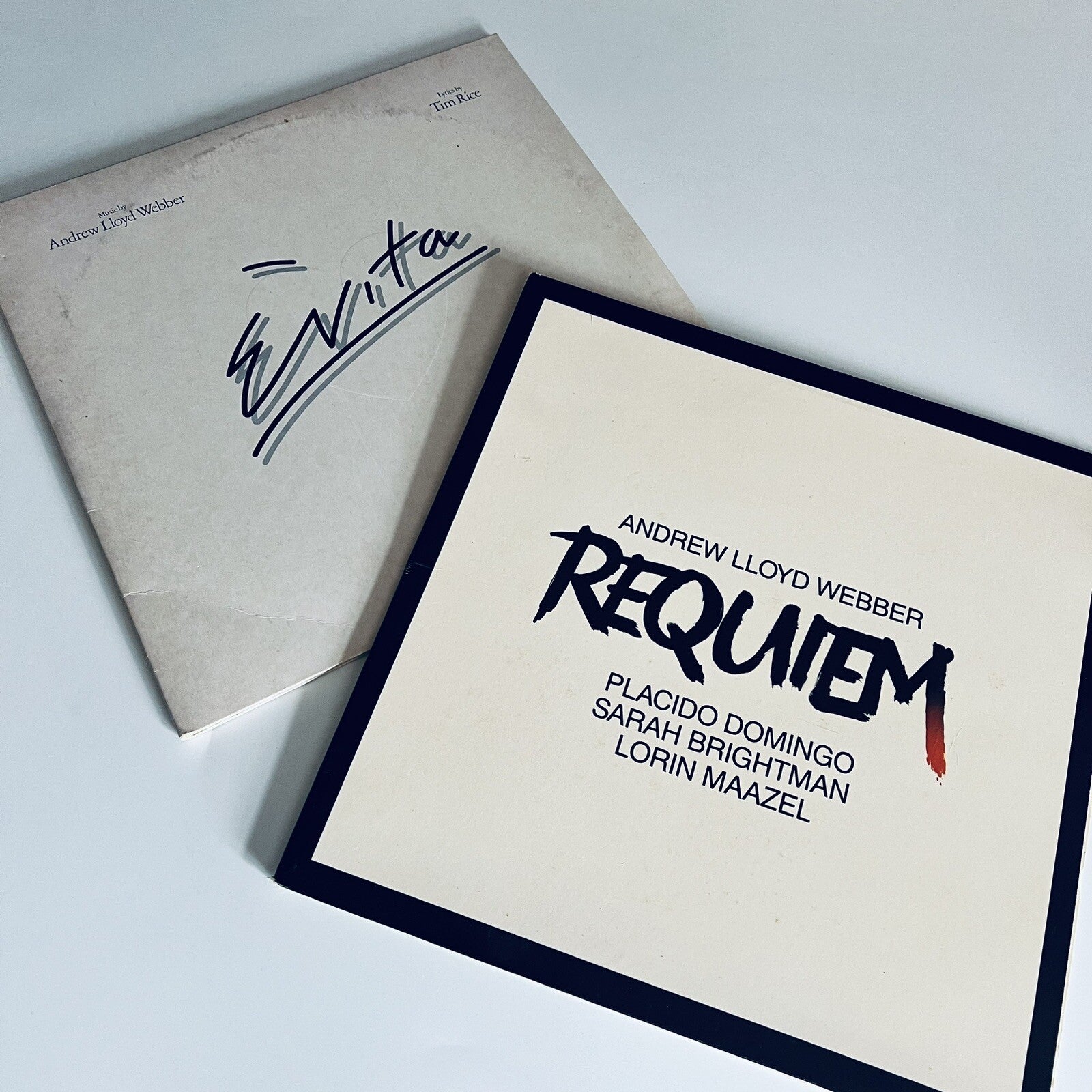 Andrew Loyd Webber EVITA + REQUIEM Vinyl LP Record VG+