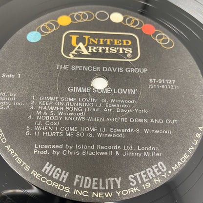 The Spencer Davis Group GIMME SOME LOVIN’ Vinyl LP Record CLUB EDITION VG+