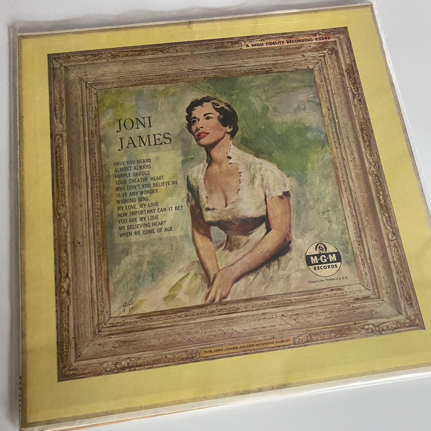 Joni James AWARD WINNING ALBUM Vinyl LP Record VG+