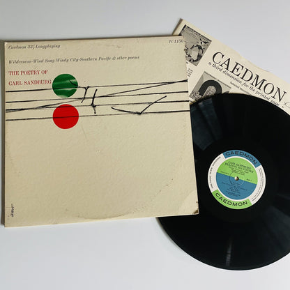 Carl Sandburg POETRY OF CARL SANDBURG Vinyl LP Record VG+