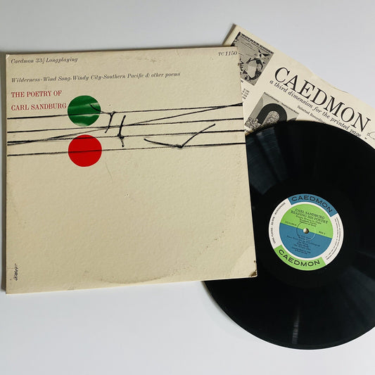 Carl Sandburg POETRY OF CARL SANDBURG Vinyl LP Record VG+
