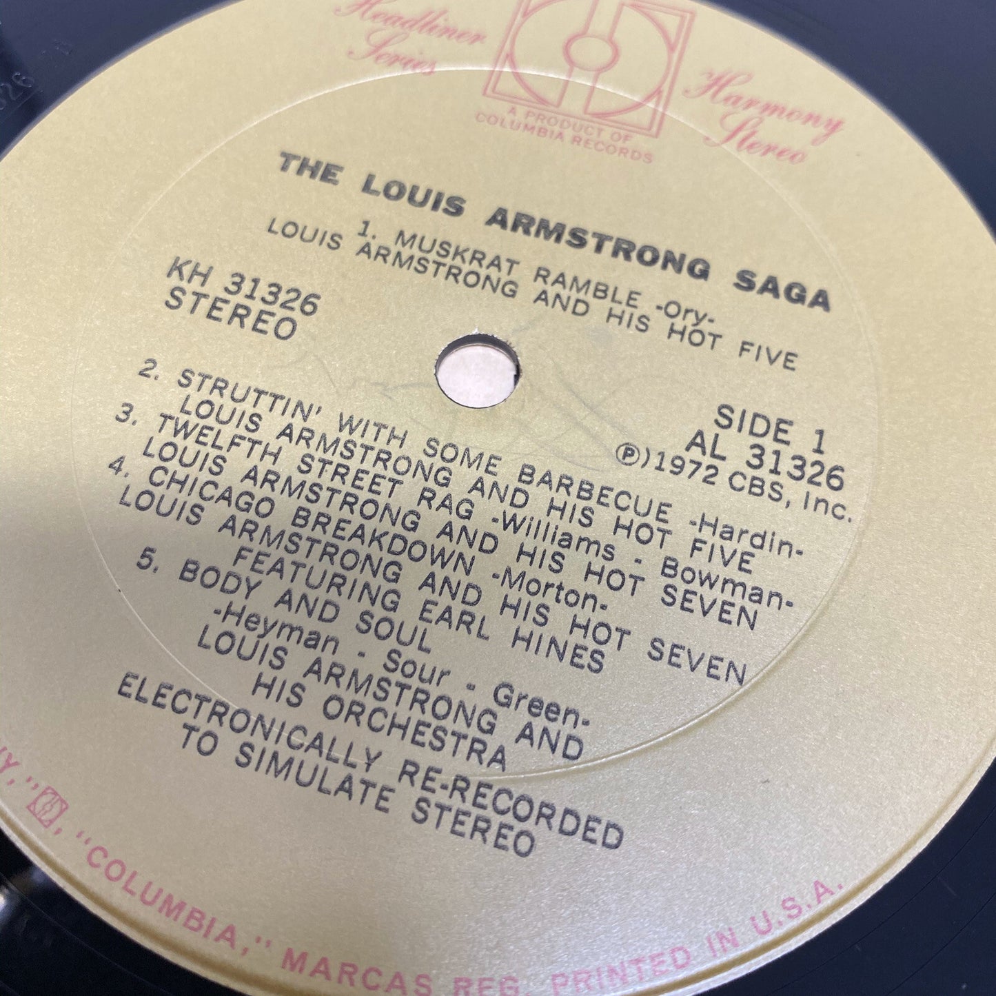 Louis Armstrong HELLO DOLLY + SAGA Vinyl LP Record VG+/VG