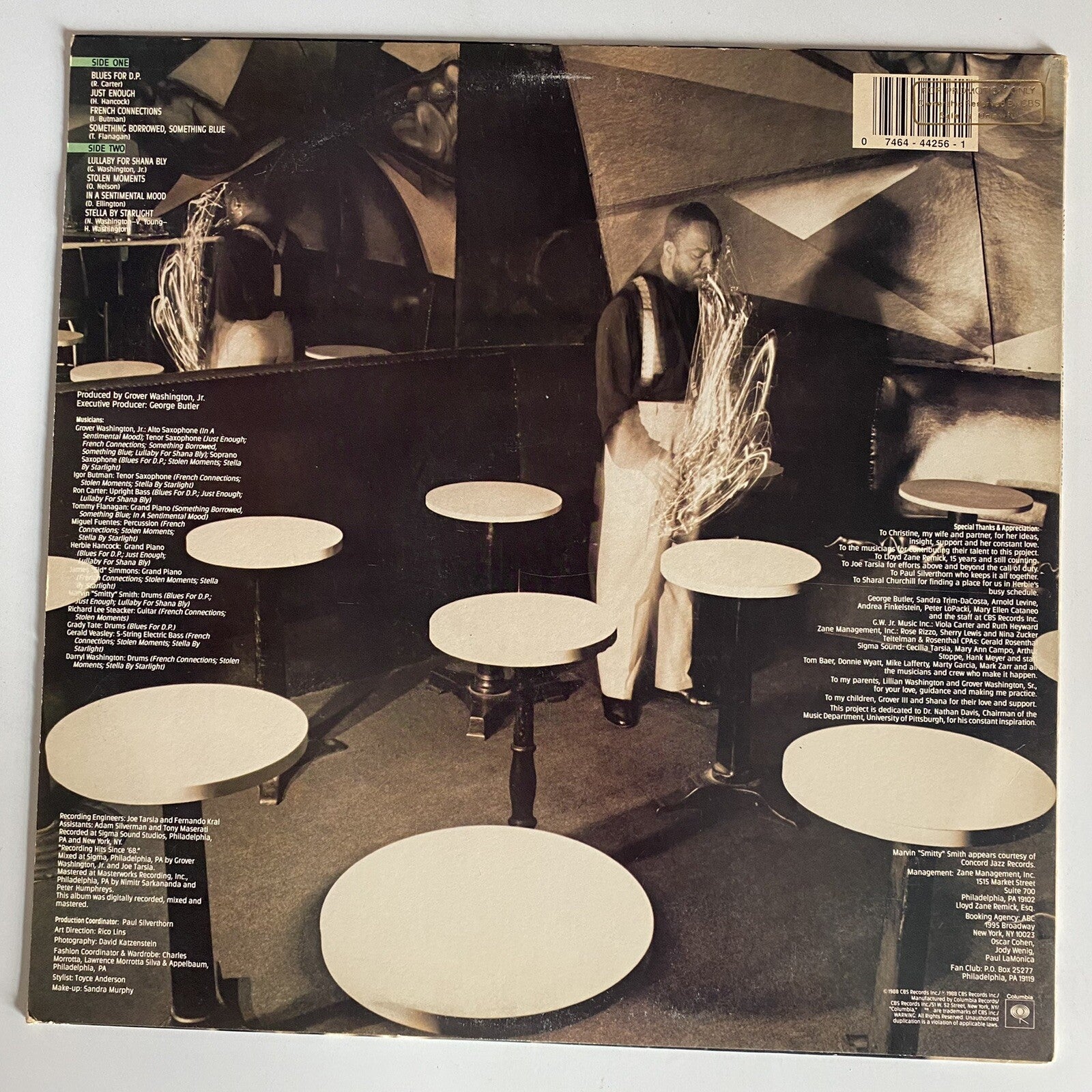 Grover Washington Jr THEN AND NOW Vinyl LP Record VG+ PROMO COPY