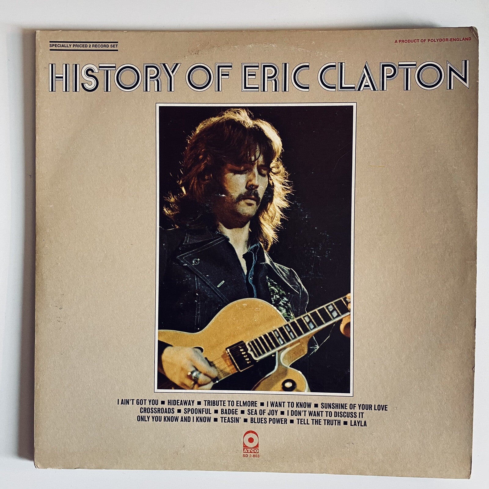 Eric Clapton HISTORY OF ERIC CLAPTON Vinyl LP Record VG+