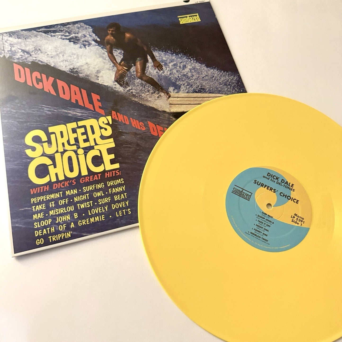 Dick Dale & the Del-Tones SURFER’S CHOICE Color Vinyl LP Record NEW Reissue