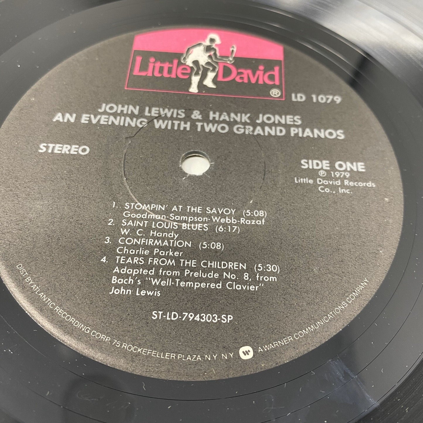 John Lewis & Hank Jones AN EVENING WITH TWO GRAND PIANOS Vinyl LP Record VG+