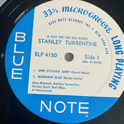Stanley Turrentine A CHIP OFF THE OLD BLOCK  Vinyl LP Record IST PRESS Mono VG+