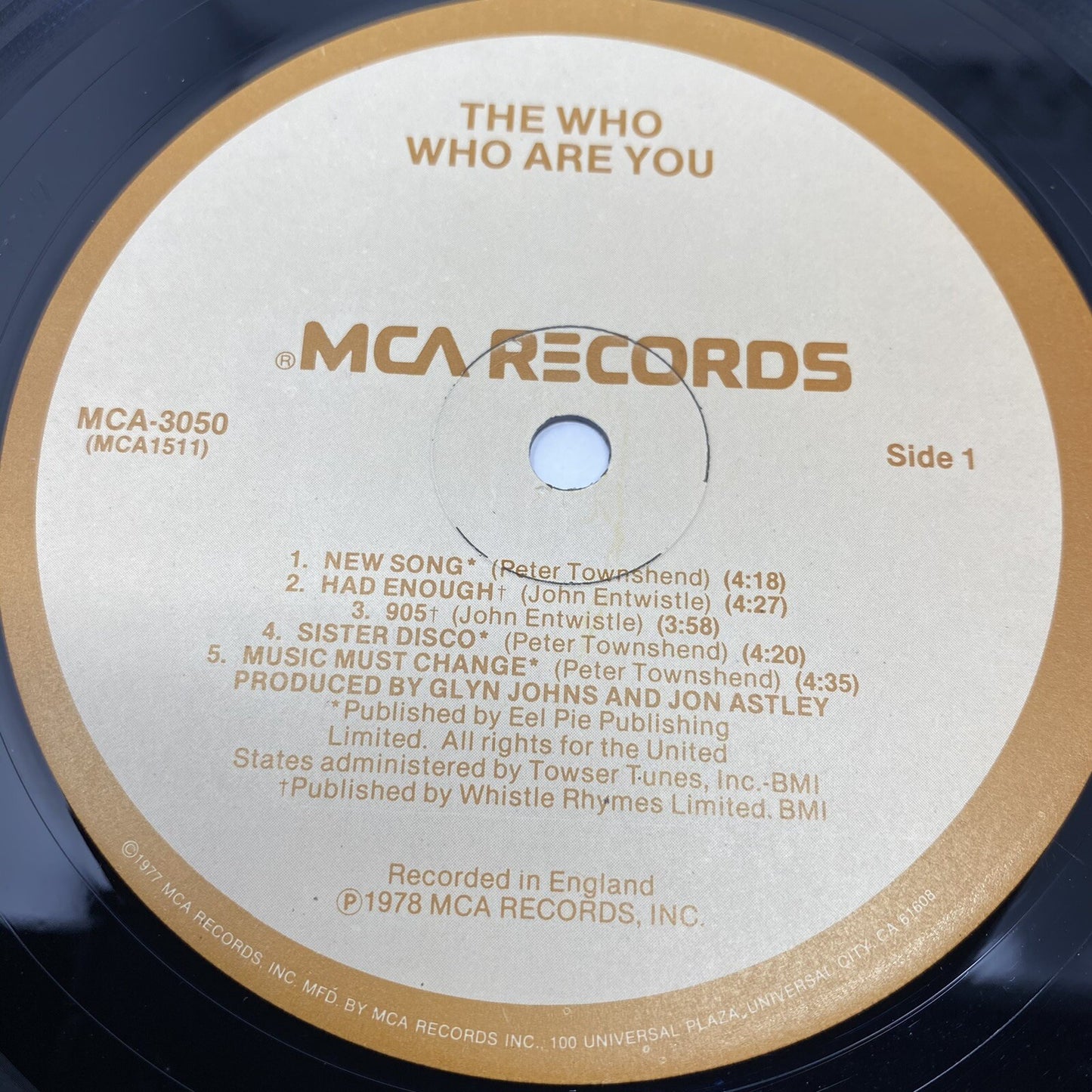 The Who LIVE AT LEEDS + WHO ARE YOU Vinyl LP Records VG+
