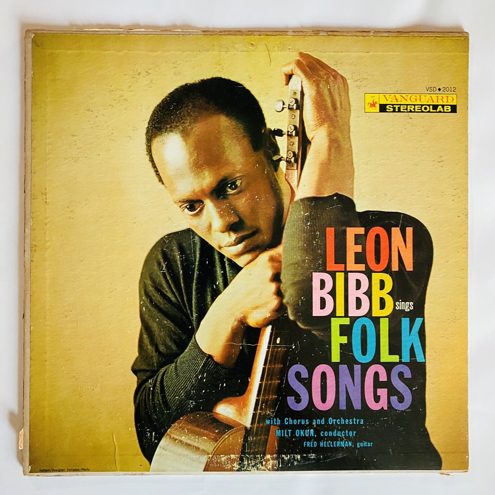 Leon Bibb SINGS FOLK SONGS Vinyl LP Record VSD 2012 VG+/G+