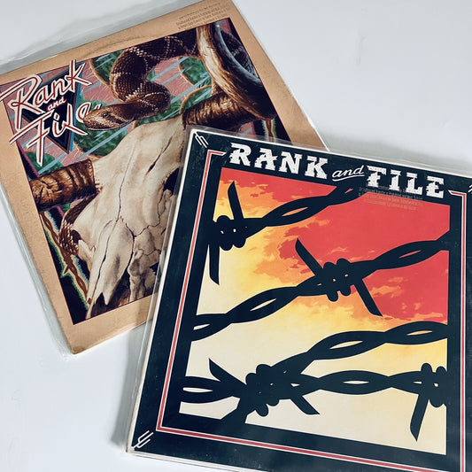 Rank And File SUNDOWN + LONG GONE DEAD Vinyl LP Record VG+