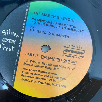 THE MARCH GOES ON A Message From MLK To America VINYL LP RECORD VG