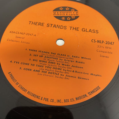Red Sovine Willis Brothers THERE STANDS THE GLASS Vinyl LP Record NLP2047 Stereo