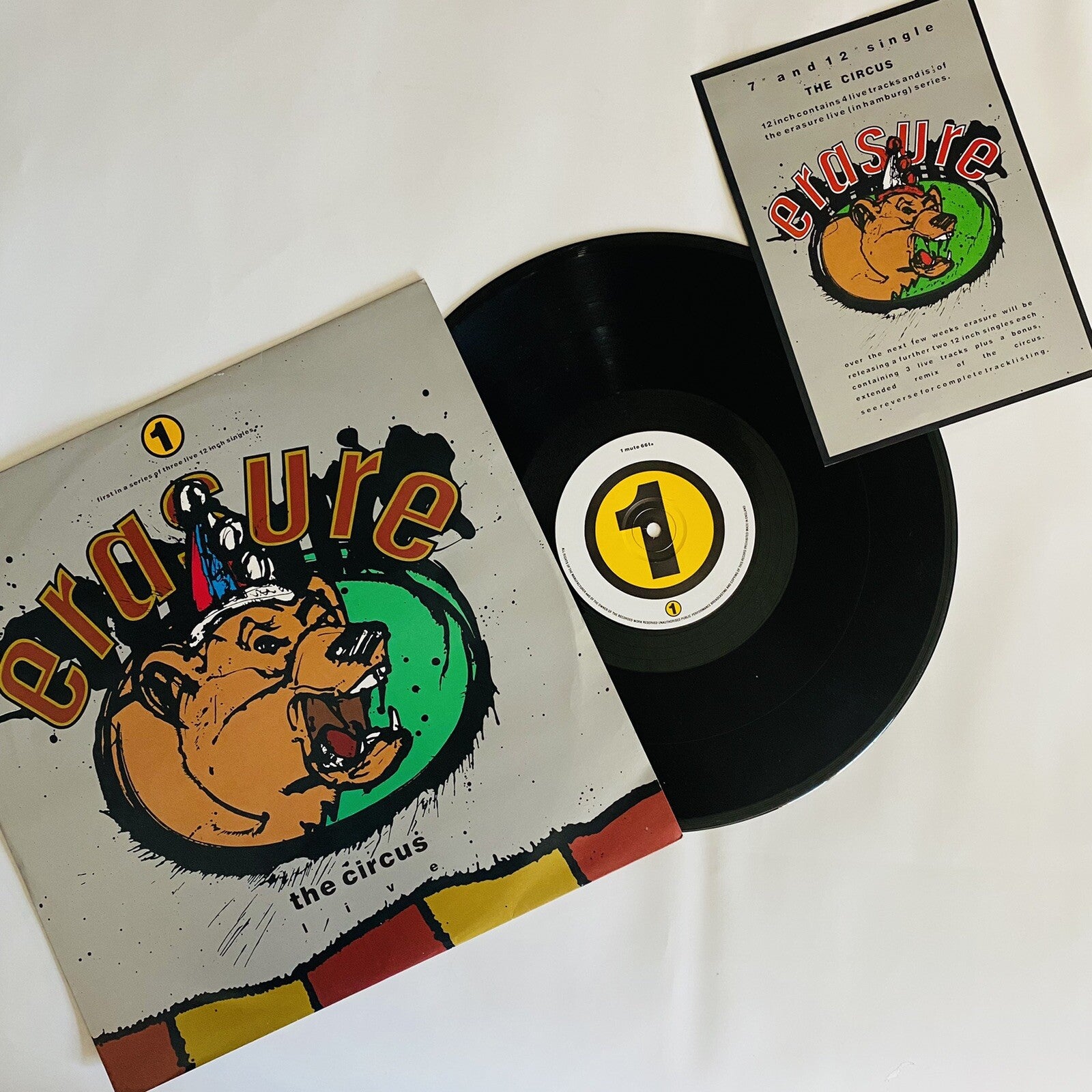 Erasure THE CIRCUS Remix 12” Vinyl LP Record Mute66 – VG+