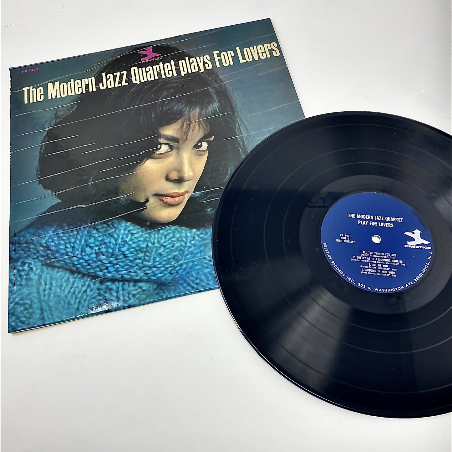 Modern Jazz Quartet PLAYS FOR LOVERS Vinyl LP Record VG+ 