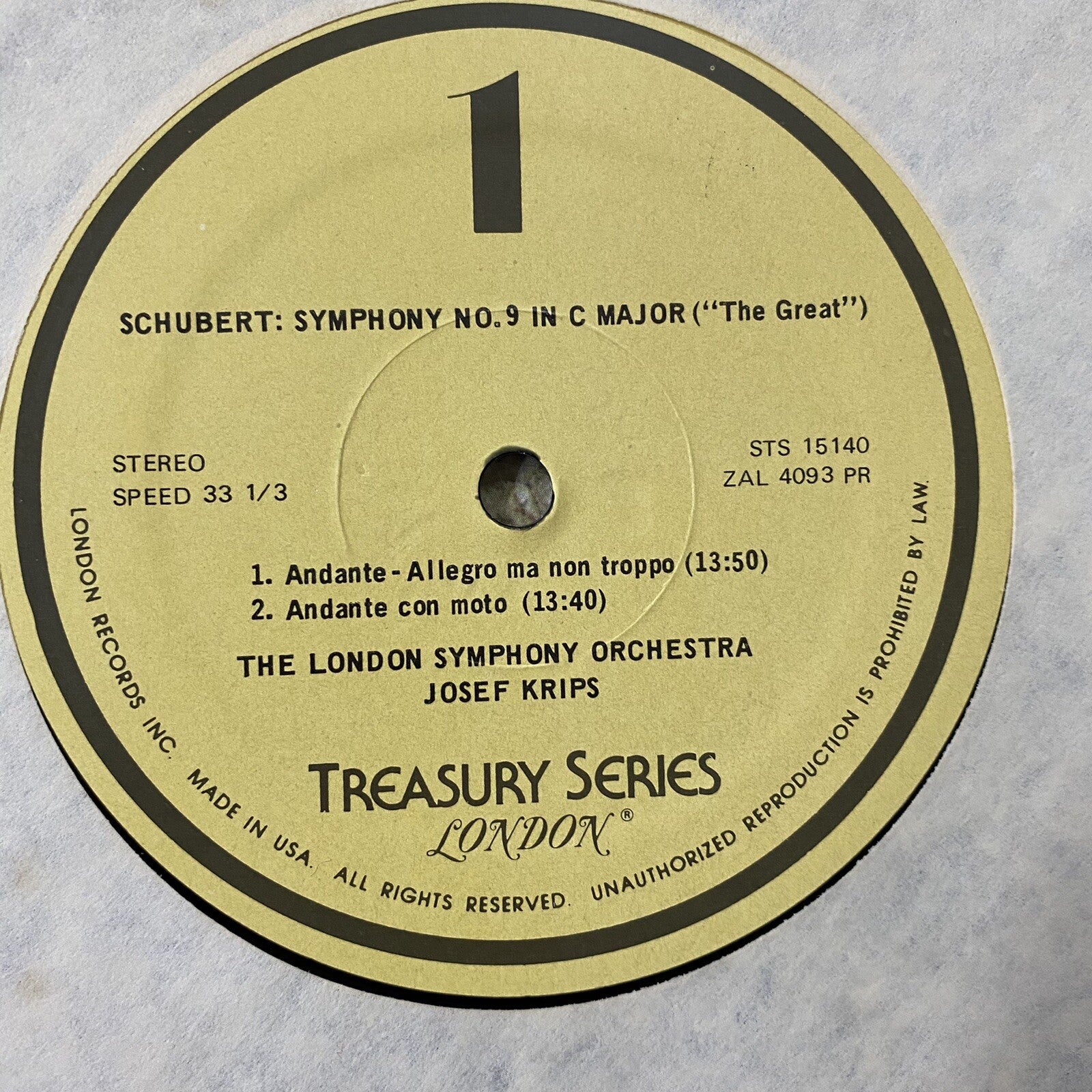 Schubert Bundle SYMPHONY 9; OP 15, 94 VINYL 2xLP RECORDS VG+