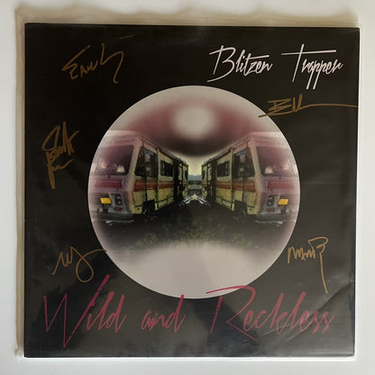 Blitzen Trapper WILD AND RECKLESS Pink Vinyl LP Record SIGNED NM Never Played