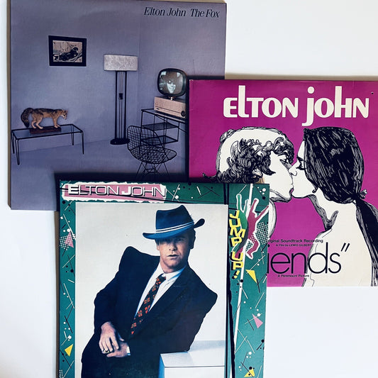 Elton John THE FOX+JUMP UP+FRIENDS Vinyl LP Record VG+