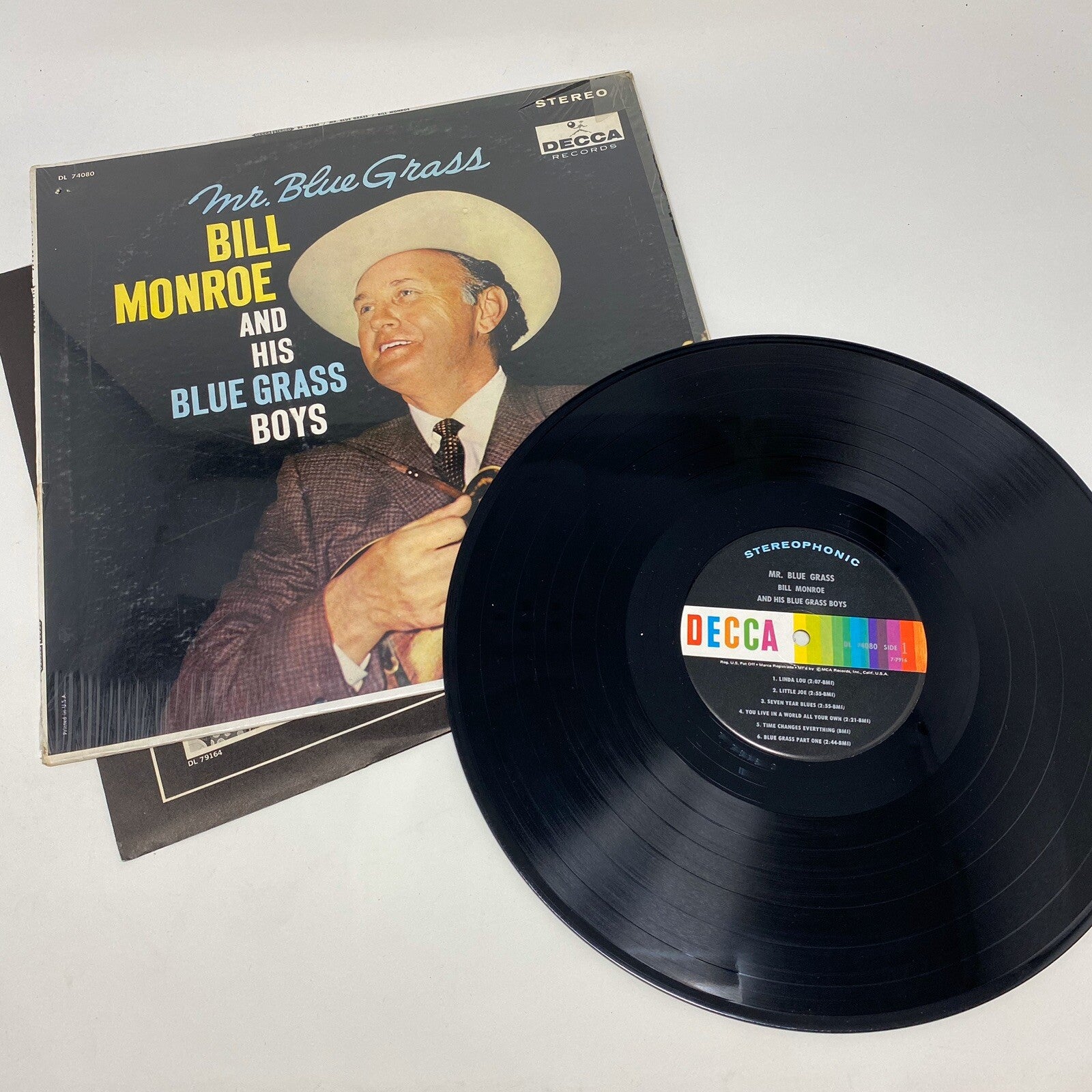Bill Monroe & His Bluegrass Boys MR. BLUEGRASS Vinyl LP Record VG+  