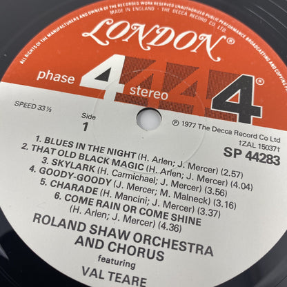 LYRICS BY JOHNNY MERCER Roland Shane VINYL LP RECORD Orchestra & Chorus VG+