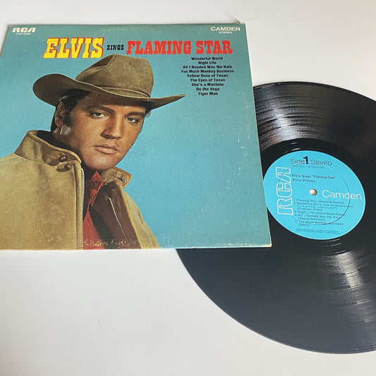 Elvis Prealey SINGS FLAMING STAR Vinyl LP Record VG++