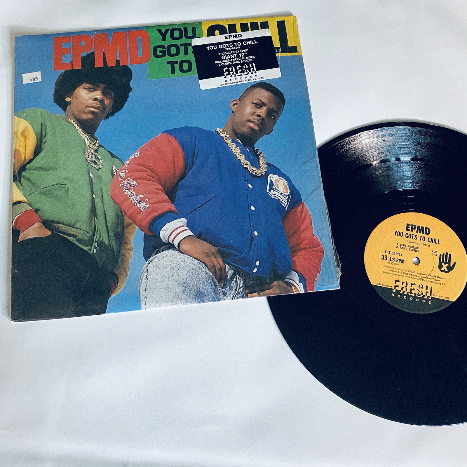 EPMD - YOU GOTS TO CHILL  12” Vinyl Record FIRST U.S. PRESSING VG+