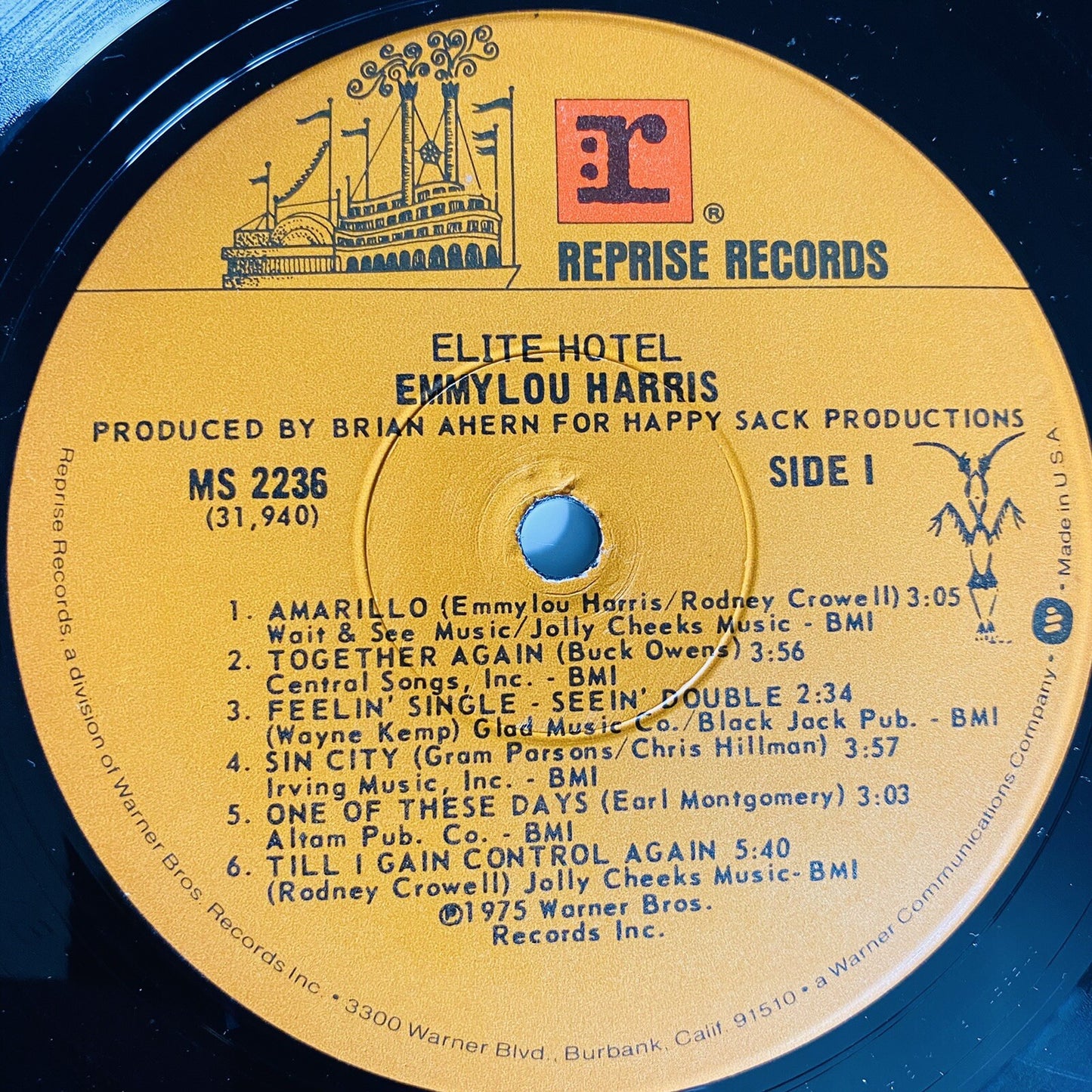 Emmylou Harris VINYL LP RECORD Bundle VG+ 