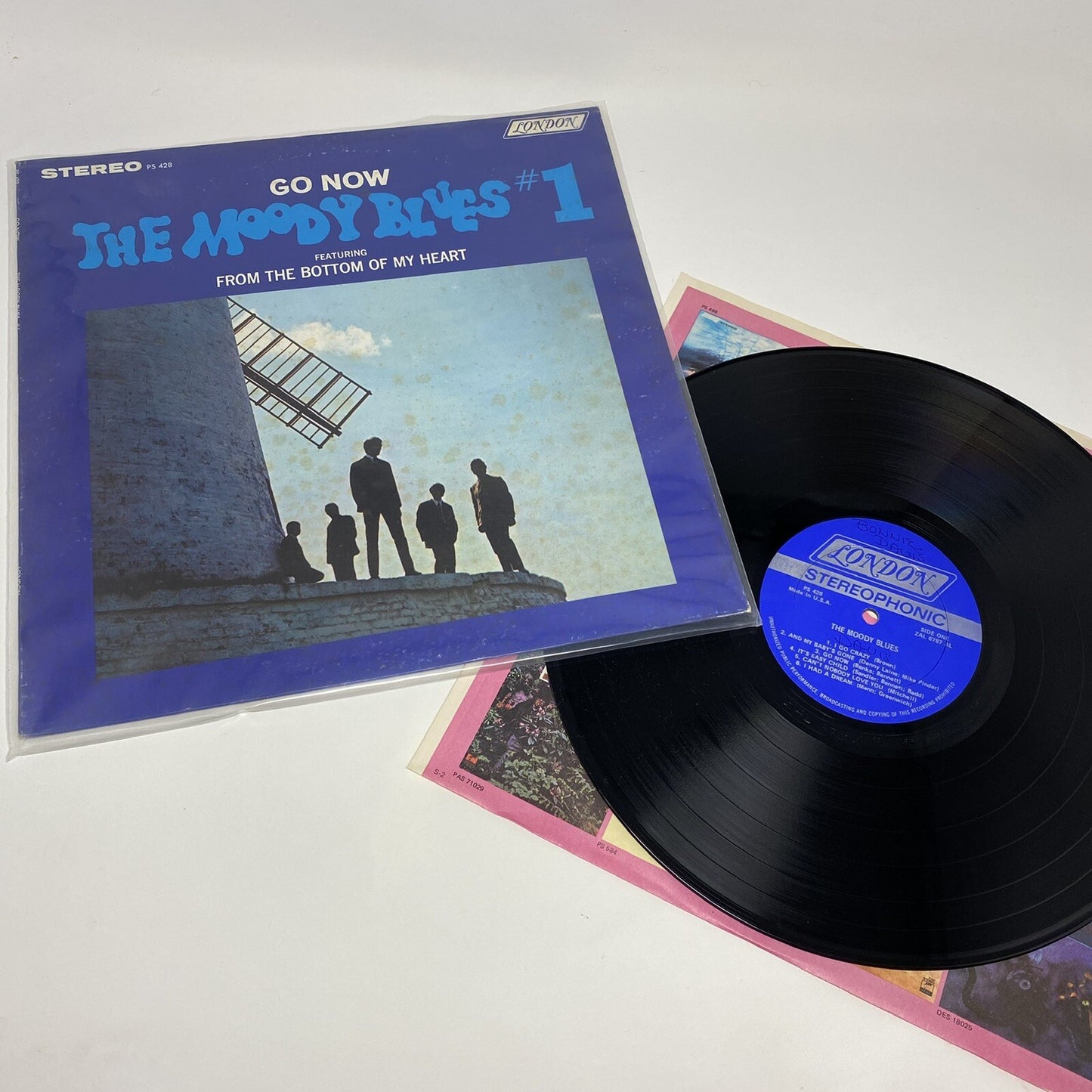 Moody Blues #1 VINYL LP RECORD Misprint Version VG+/VG