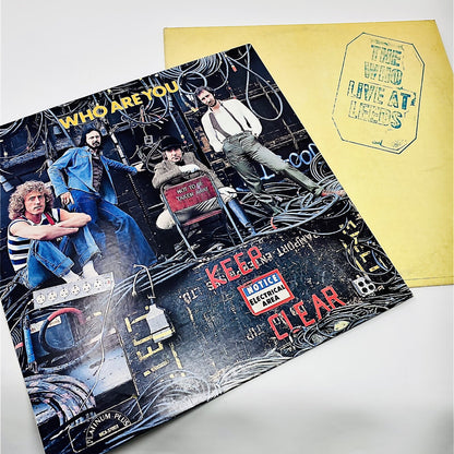 The Who LIVE AT LEEDS + WHO ARE YOU Vinyl LP Records VG+