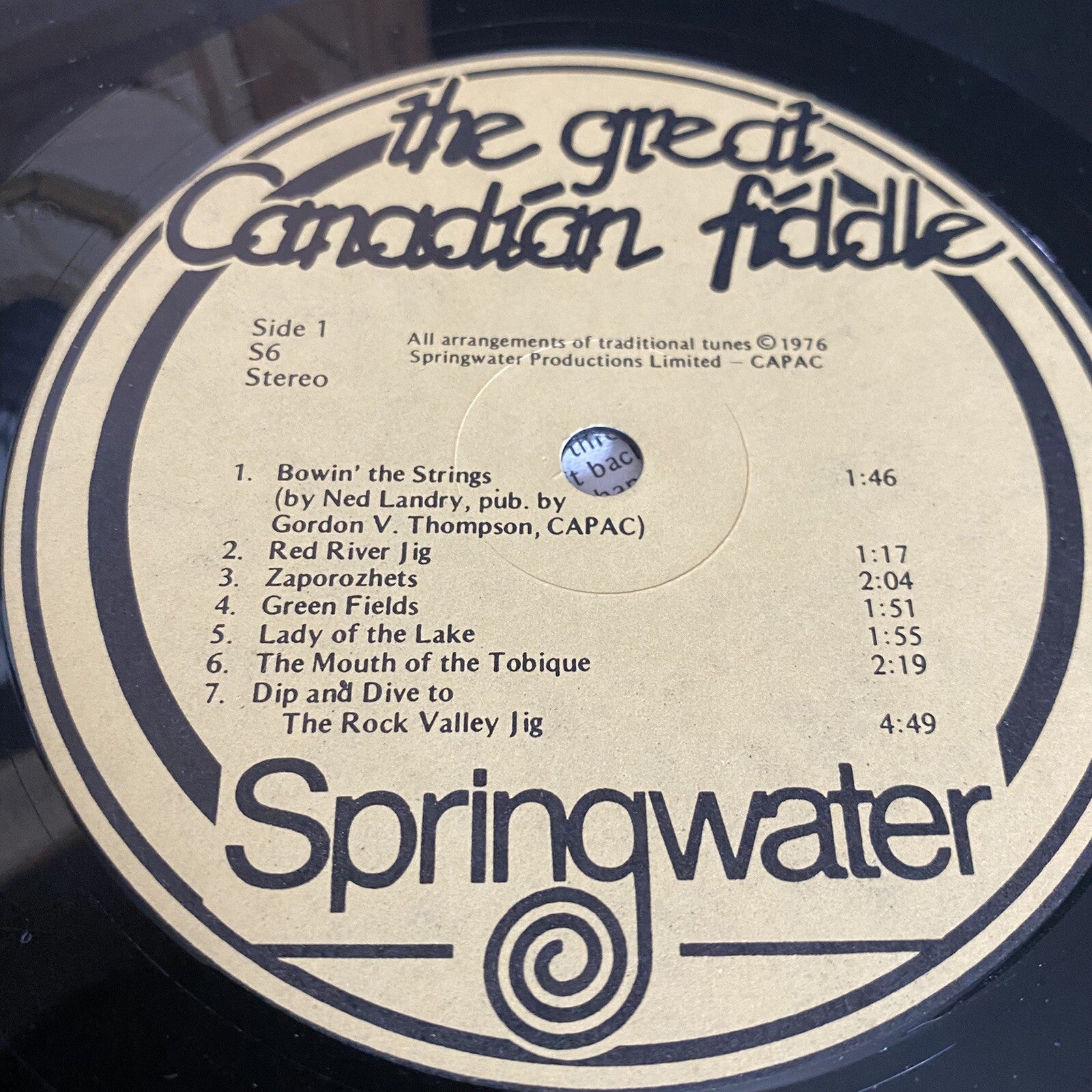Great Canadian Fiddle VINYL LP RECORD Gatefold  VG+