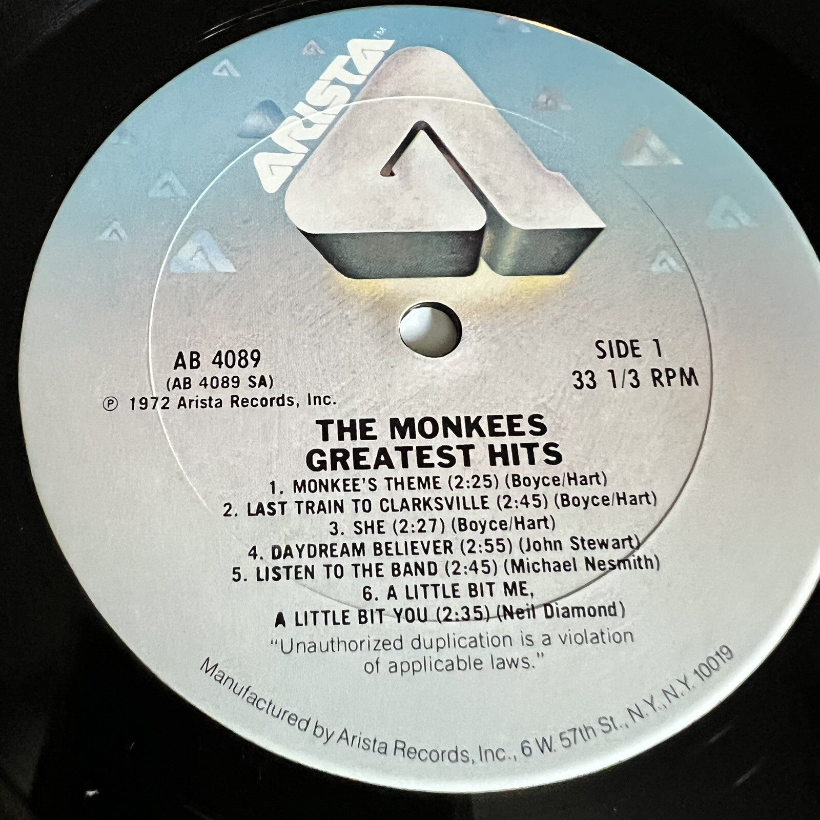 The Monkees GREATEST HITS Vinyl LP Record VG+