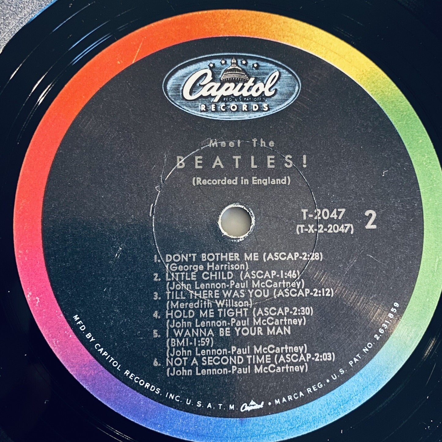 Beatles MEET THE BEATLES! Vinyl LP Record MONO Scranton Pressing VG/VG 