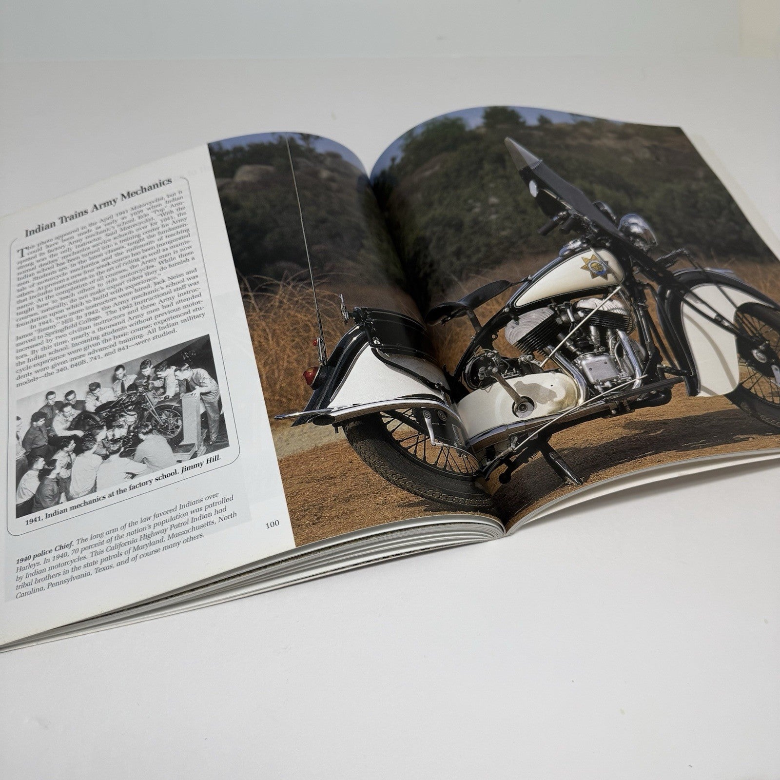 INDIAN MOTORCYCLES by J. Hatfield, H. Halberstadt  SIFT BOOK, Excenllent Cond.