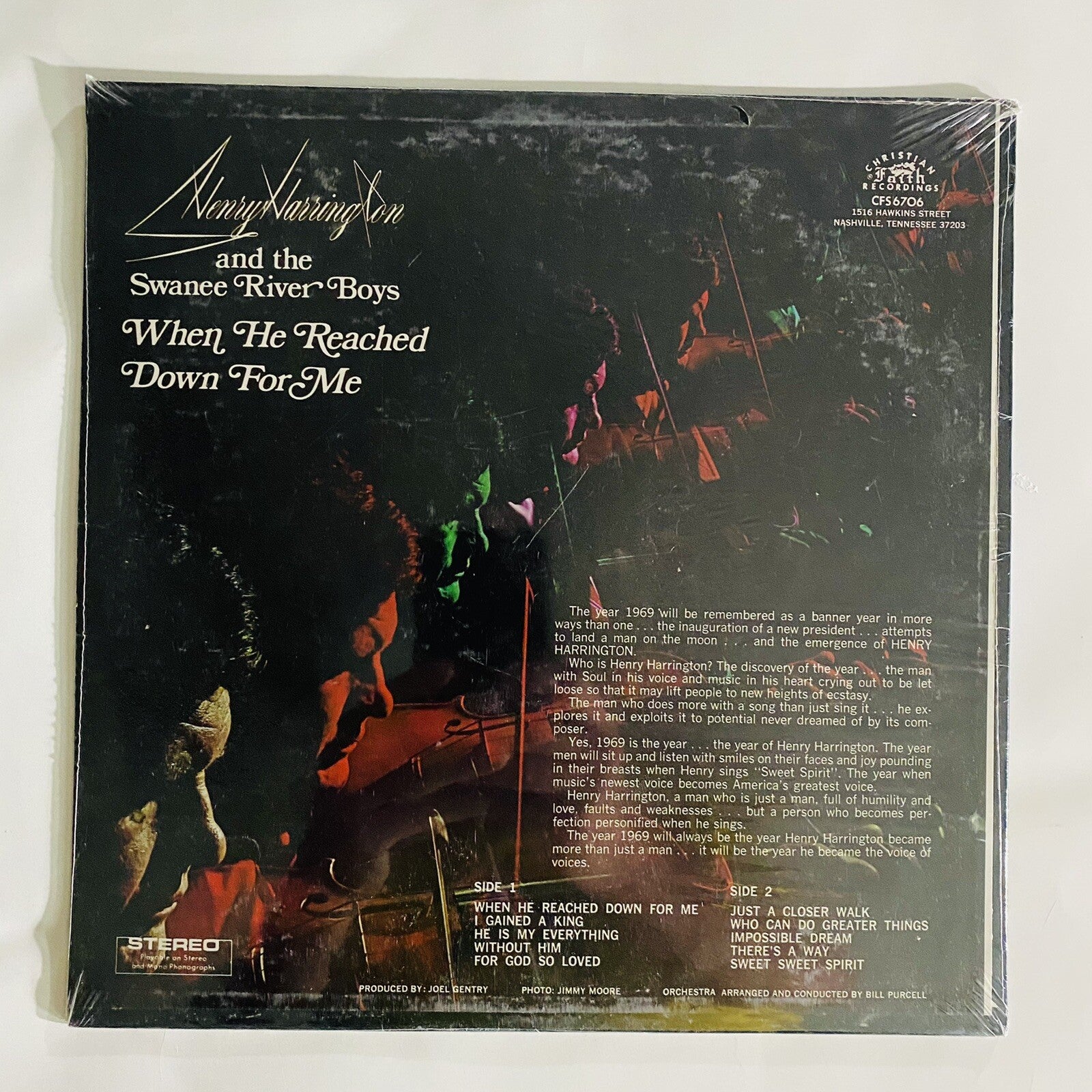 Henry Harrington & Swanee River Boys WHEN HE REACHED DOWN FOR ME Vinyl M Sealed