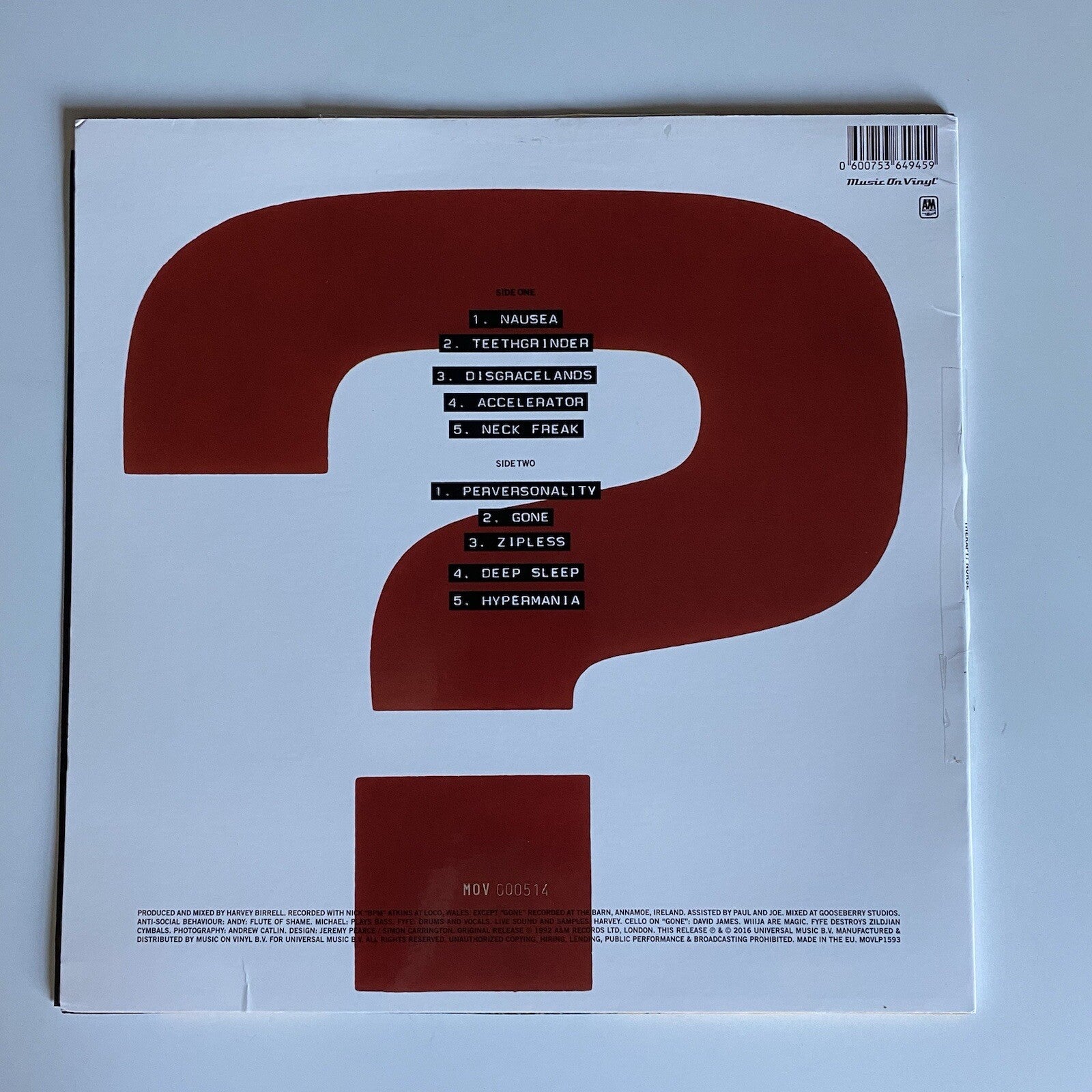 Therapy? NURSE Color 180g Vinyl LP Record NEVER PLAYED Media is NM