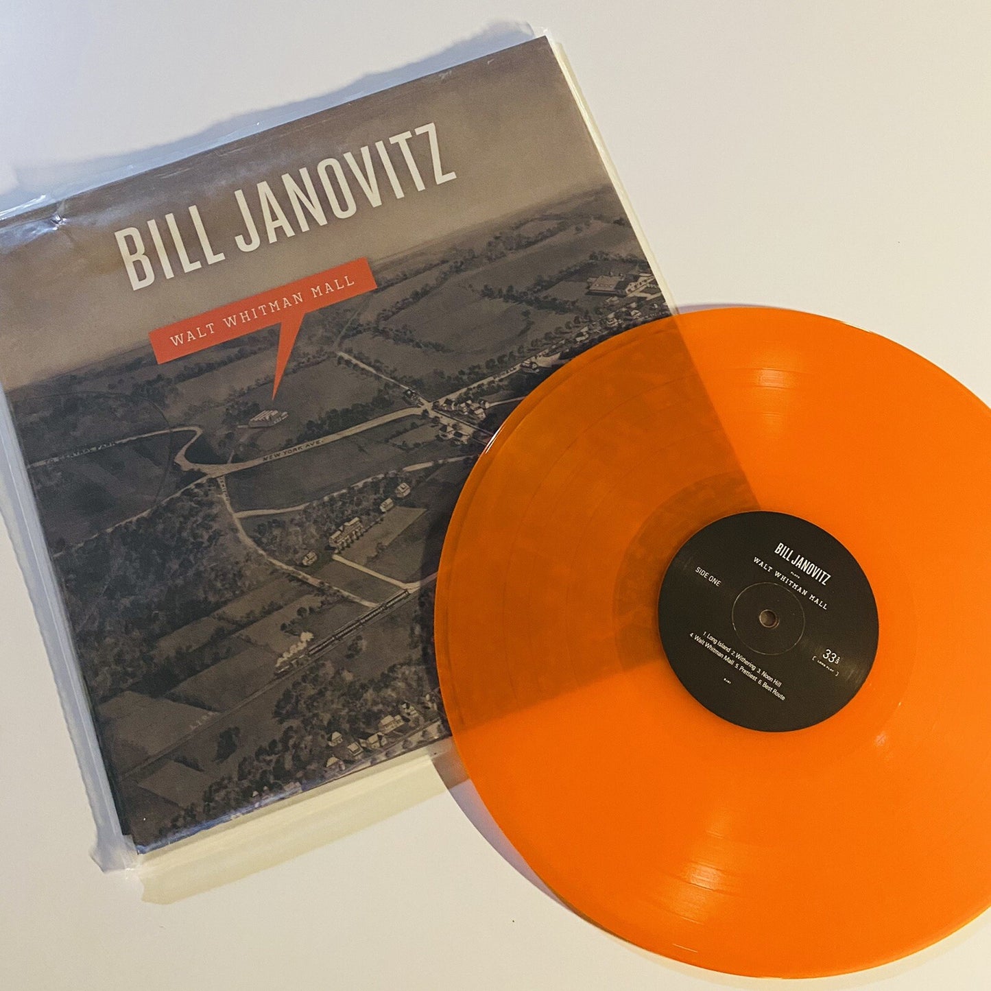 Bill Janovitz WALT WHITMAN MALL Color Vinyl LP Record NM Buffalo Tom