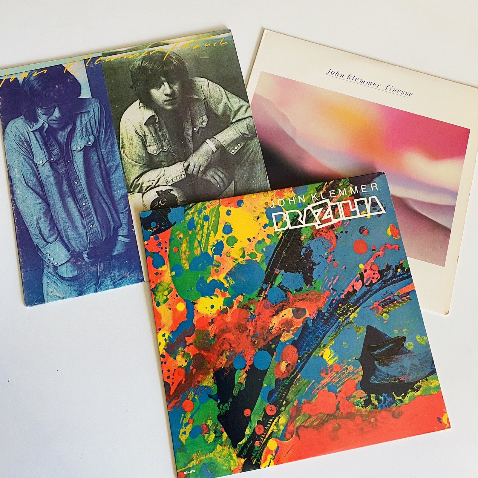 John Klemmer BRAZILIA + FINESE + TOUCH Vinyl LP Record VG+