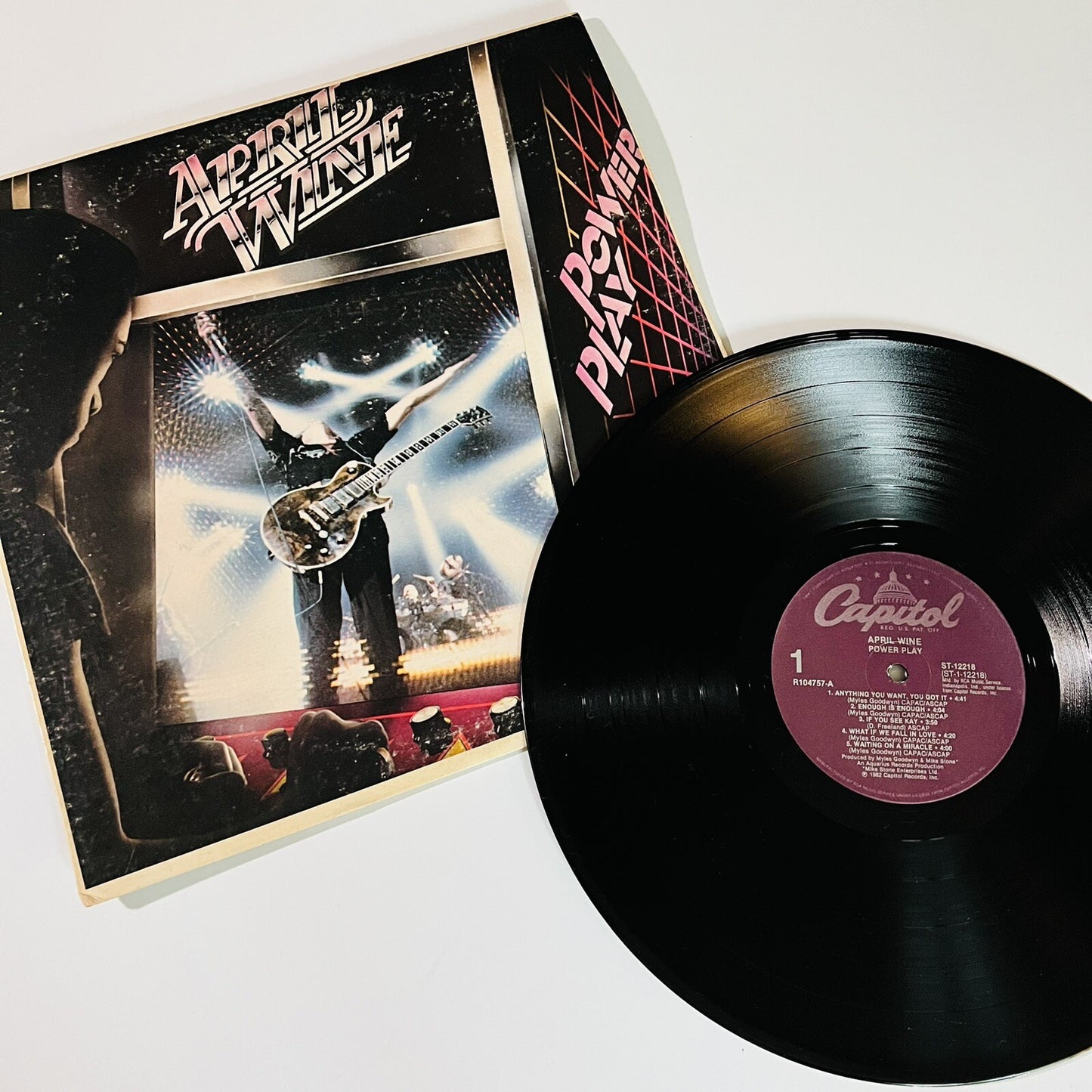April Wine POWER PLAY Vinyl LP Record VG+